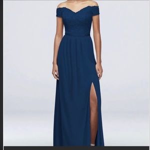 David’s Bridal Off-the-Shoulder Lace Dress